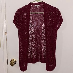 Women's Maroon Cardigan